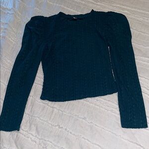 Teal Long Sleeve Women's Top